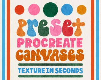Textured Procreate Canvases with Brushes (Digital Download)
