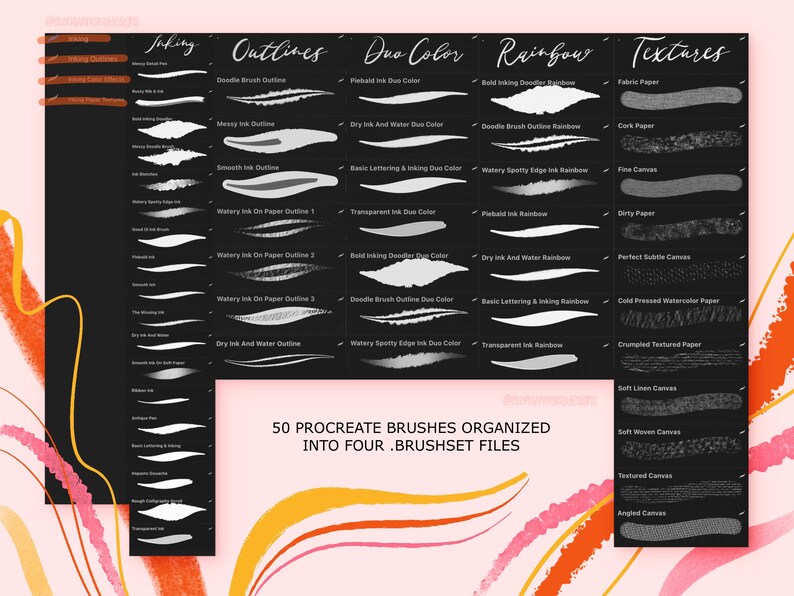 Ink Procreate Brushes for Drawing, Illustrating, Lettering and ...