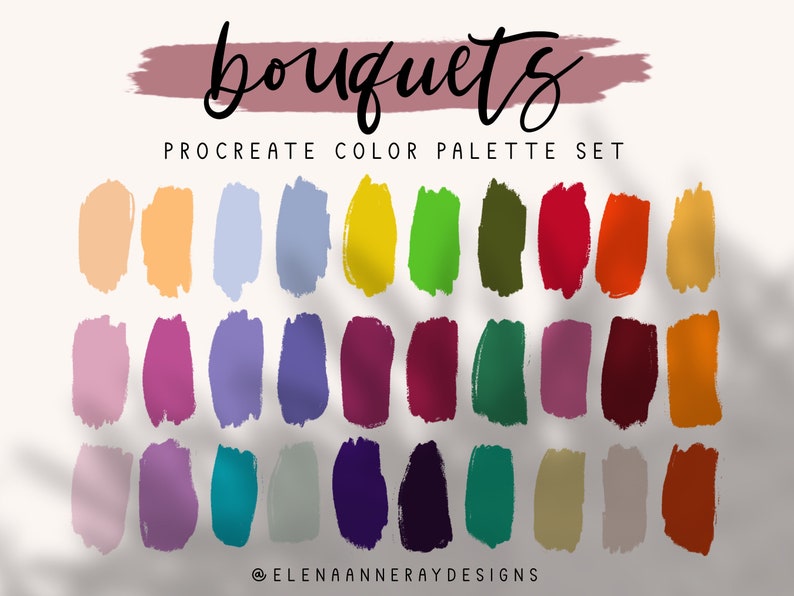 6 Procreate Color Palettes Gradient Procreate Color Palette - Etsy