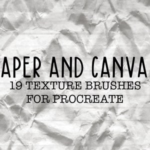 Pennelli di carta Procreate / Carta a griglia Procreate Texture / Pennello Procreate su tela / Set di pennelli per sovrapposizione texture / Pennelli per Procreate su iPad