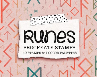 UM Runes Alphabet set of 26 rubber stamps by Amazing 
