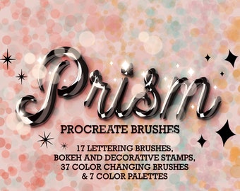 Procreate Pinsel | 3D Procreate Pinsel | Schattenpinsel, Lettering & Kalligraphie, Digital Art Brushsets, Farbpaletten und Procreate Stempel