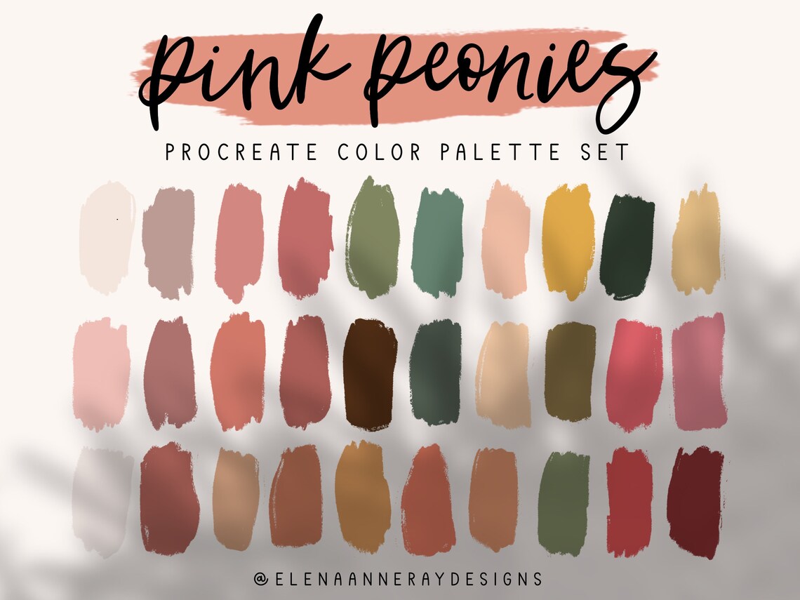 6 Procreate Color Palettes Gradient Procreate Color Palette - Etsy