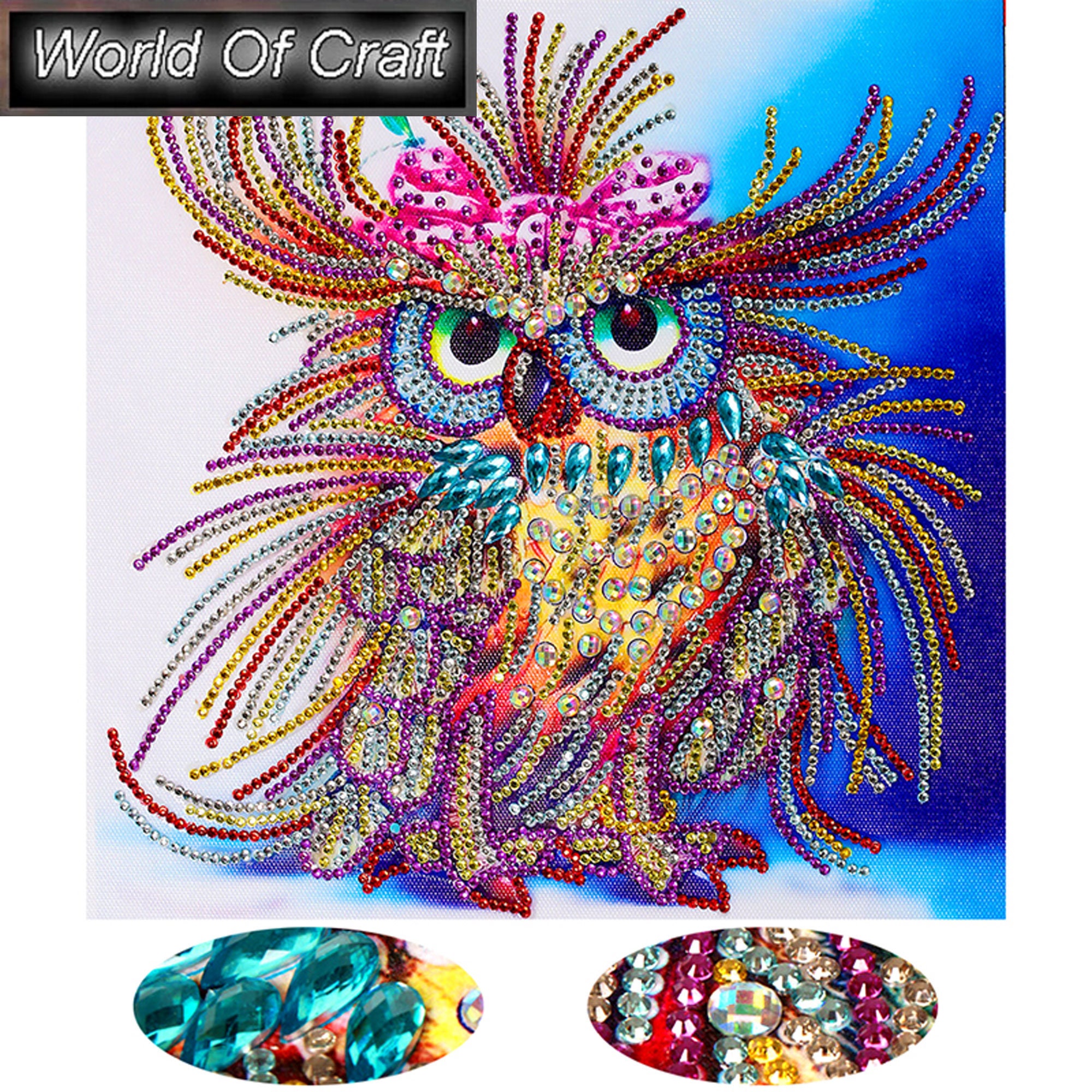 Fancy Owl Diamond Painting Kit – Nail Hoot