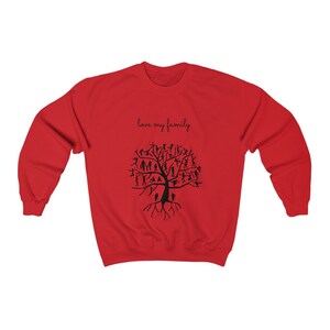 Family Tree Crewneck Sweatshirt, Soft Cotton Blend image 9