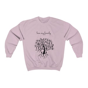 Family Tree Crewneck Sweatshirt, Soft Cotton Blend image 2