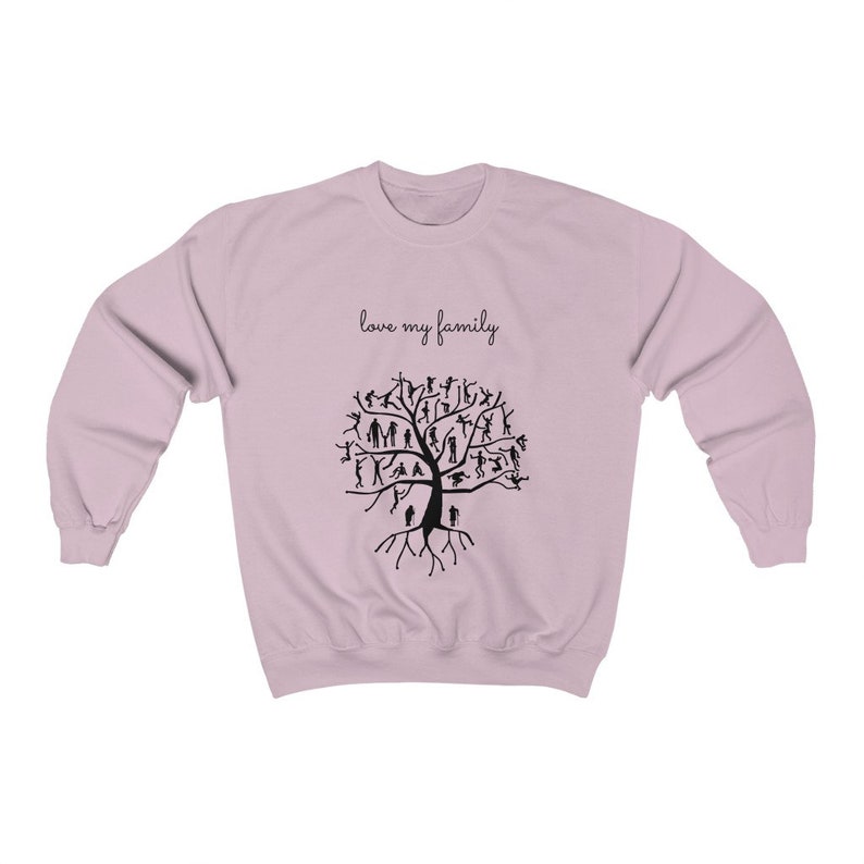 Family Tree Crewneck Sweatshirt, Soft Cotton Blend image 2