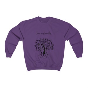 Family Tree Crewneck Sweatshirt, Soft Cotton Blend image 8