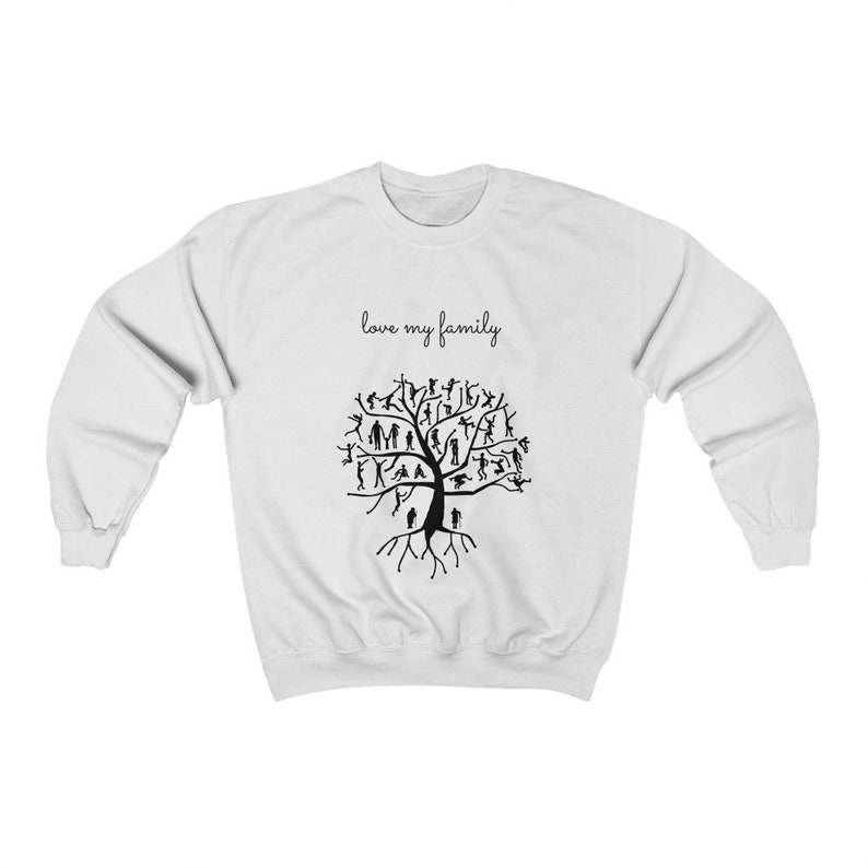 Family Tree Crewneck Sweatshirt, Soft Cotton Blend image 10
