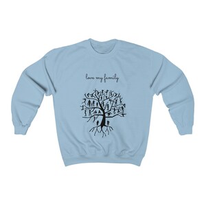 Family Tree Crewneck Sweatshirt, Soft Cotton Blend image 5