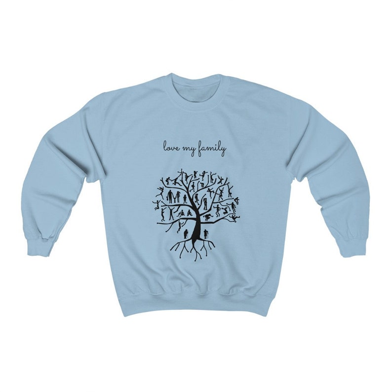 Family Tree Crewneck Sweatshirt, Soft Cotton Blend image 5
