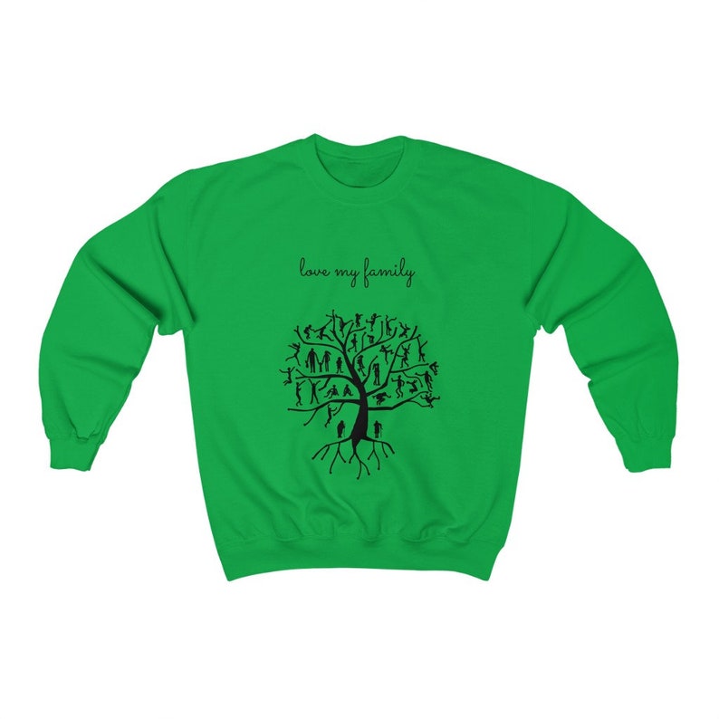 Family Tree Crewneck Sweatshirt, Soft Cotton Blend image 4