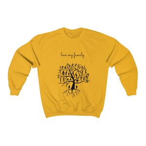 Family Tree Crewneck Sweatshirt, Soft Cotton Blend image 1