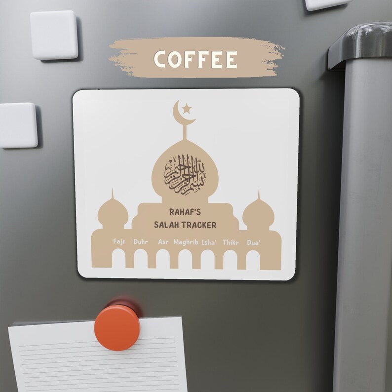 Islamic Fridge Custom Prayer Tracker Personalized Dry Erase