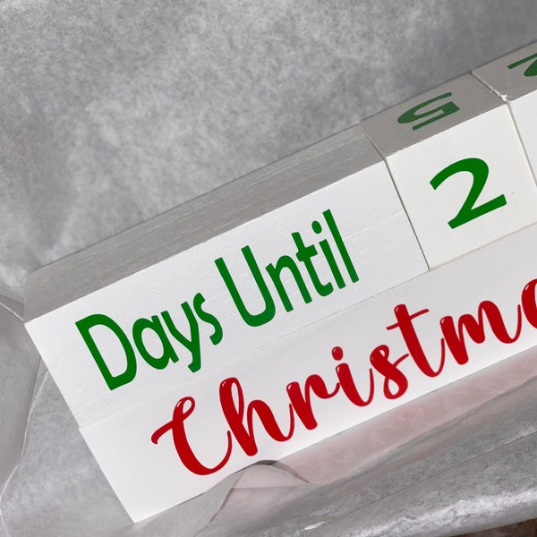 Customized Countdown Blocks | 30 Day Countdown | Calendar Blocks | Holiday Countdown