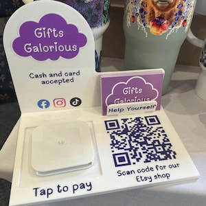Personalized Card Reader Holder: Craft Fair POS Display