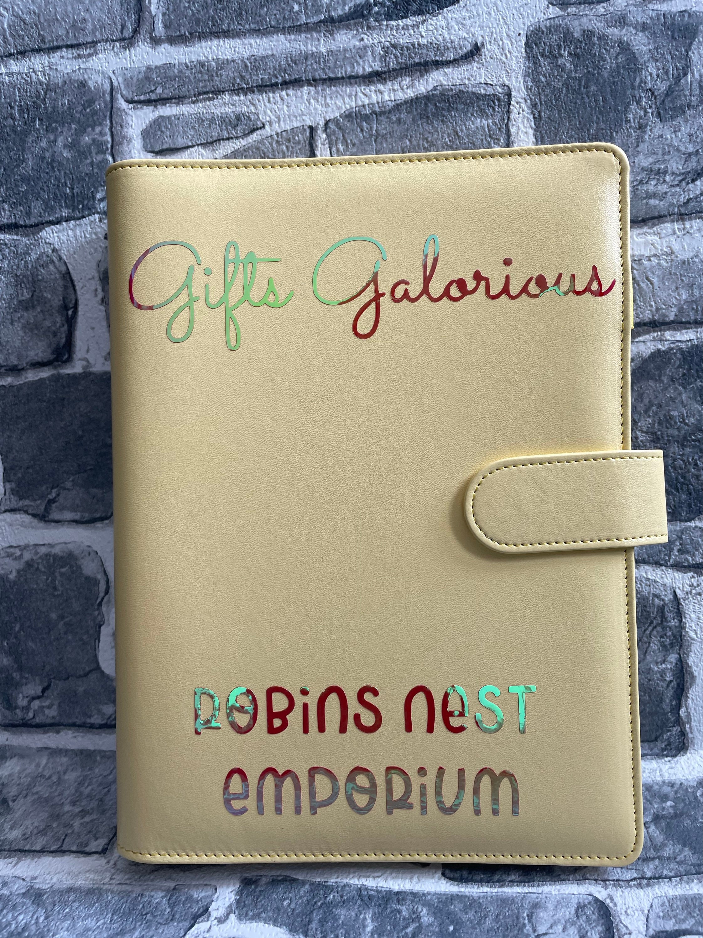 Personalised A5 pu leather notebook Etsy