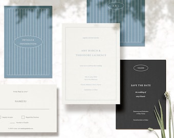 Timeless Wedding Invitations | Simple Wedding Invitation | Chic Wedding Invitations | Invitation Suite | Classy Wedding Invitations
