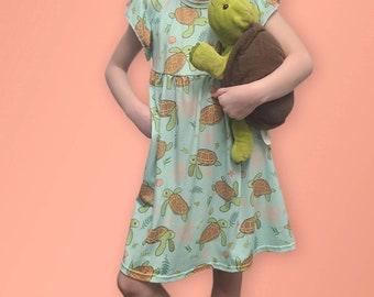 Vintage Green Long Sea Turtle Dress XXL, Natures Boutique Dress, Made in  USA, 100% Cotton, Cotton Beach Dress, Cotton Nightwear - Etsy