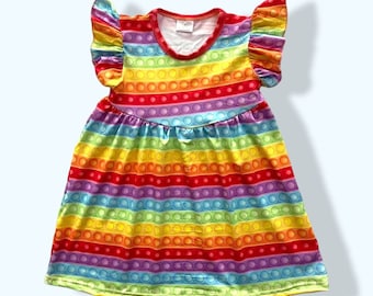 Popit Fun Flutter Sleeve Dress