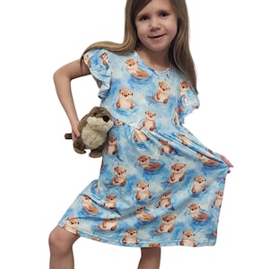 Otter Flutter Sleeve Dress