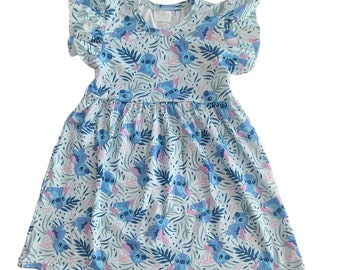 Ohana Love Flutter Sleeve Dress