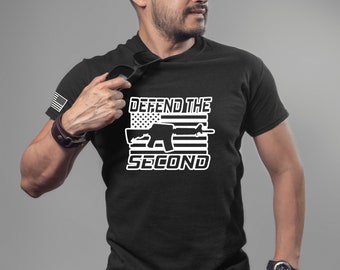 Defend The 2nd Amendment Shirt: Patriotic USA Tee