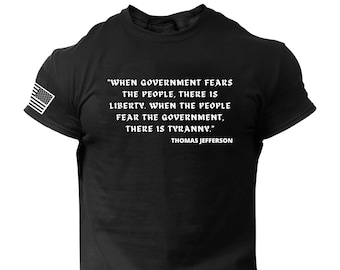 Thomas Jefferson Quote T-Shirt: Patriotic USA Liberty Shirt