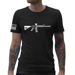 American Flag AR Shirt, 2nd Amendment Shirt, Patriotic Shirt, 2A Shirt, USA Shirt, Second Amendment Shirt, America Shirt, Gift