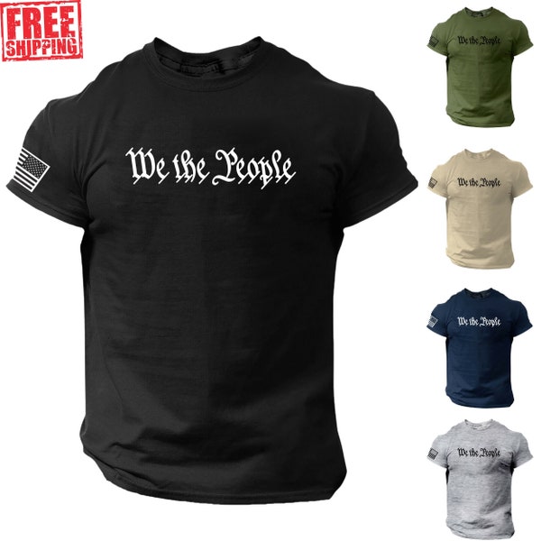 We The People T Shirt American Patriotic America 1776 Historical Vintage USA