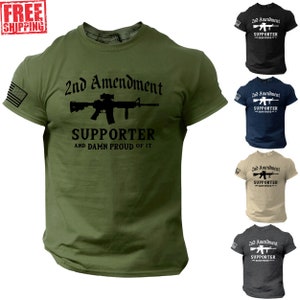 2nd Amendment Supporter T-SHIRT American Patriotic 1776 America USA Liberty