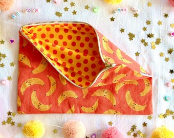 Soft Pouch Banana Print