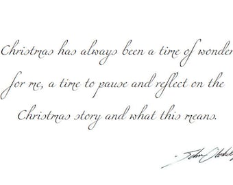 Christmas has always been a time of wonder for me, a time to pause and reflect on the Christmas story and what this means. Greeting Card