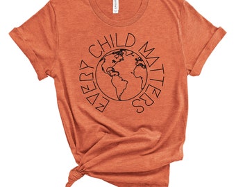 Orange Shirt Day t-shirt, Every Child Matters, Awareness for Indigenous communities, indigenous owned, Orange t-shirt day, September 30th