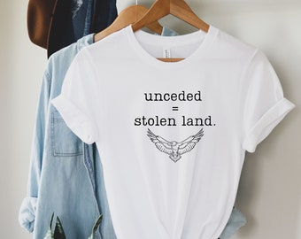 unceded tshirt, stolen land shirt, indigenous tshirt, awareness shirt, decolonize shirt, Strong Resilient Indigenous Tees, indigenous owned