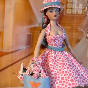 Pink Polka Dot Sundress Set for Gene Doll & 16&quot; Tyler Wentworth Doll