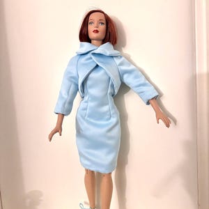 Baby Blue Doll Dress with Jacket: Fits 16&quot; Tonner Dolls