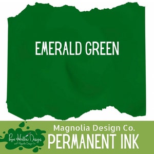 May include: Emerald green permanent ink pad by Magnolia Design Co. with the company logo and text "Payne Hollow Designs with Magnolia Design Co."