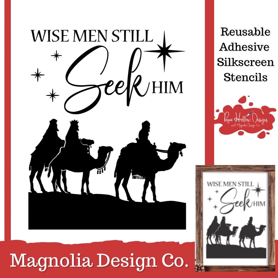 Wise Men Stencil Magnolia Design Co 8.5 X 11 Reusable Silkscreen ...