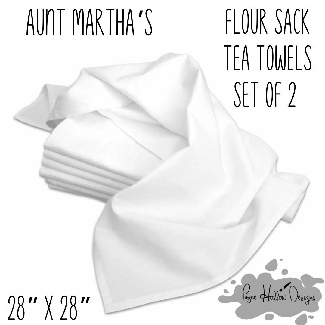 Tea Towels From Flour Sacks 28 X 28 Pack of 2 Tea Towels Etsy