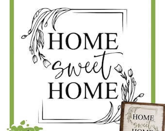 Home Sweet Home Stencil • Magnolia Design Co • 12 X 12 • Reusable Silkscreen Stencil • DIY • Farmhouse Decor • Craft Supplies