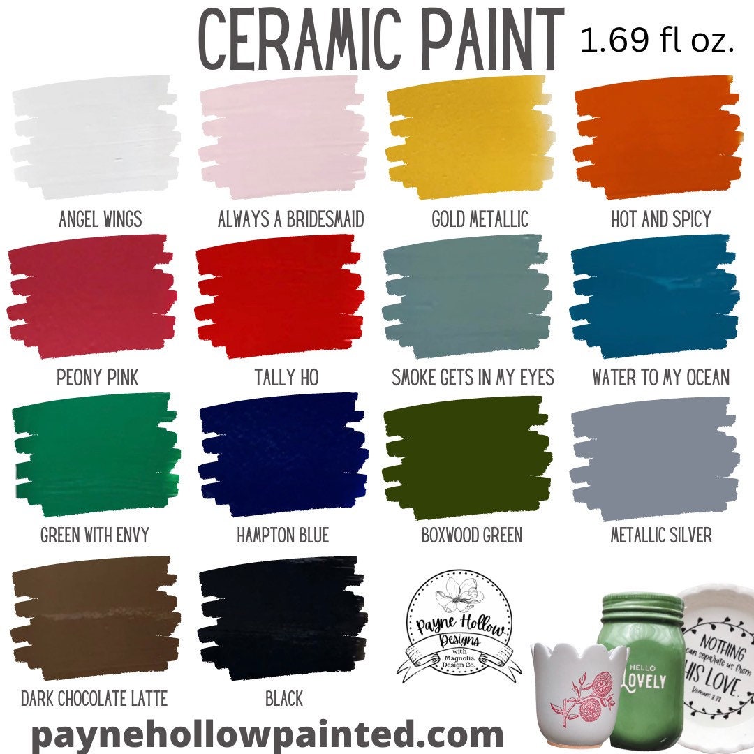 No Bake Ceramic Paint Food Safe Ceramic Paint Ceramics Etsy
