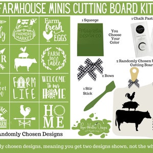 FARMHOUSE Silkscreen Stencil Kit • Cutting Boards • By Magnolia Design Co. Try Me Kit