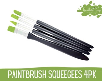 Paintbrush Squeegees 4 Pack • Magnolia Design Co.• Chalk Squeegee • Chalk Paste