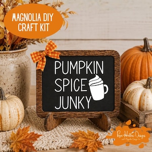 Fall DIY Mini Chalkboard Stencil Craft Kit