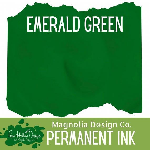 EMERALD GREEN Permanent Ink • Magnolia Design Co. • Ink For Stencils