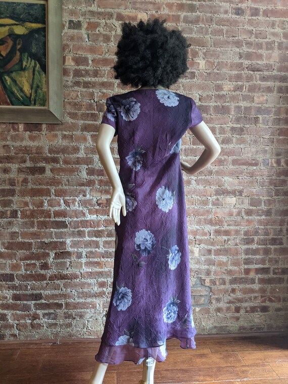 1990's Karin Stevens Floral Dress Size 6 - image 3