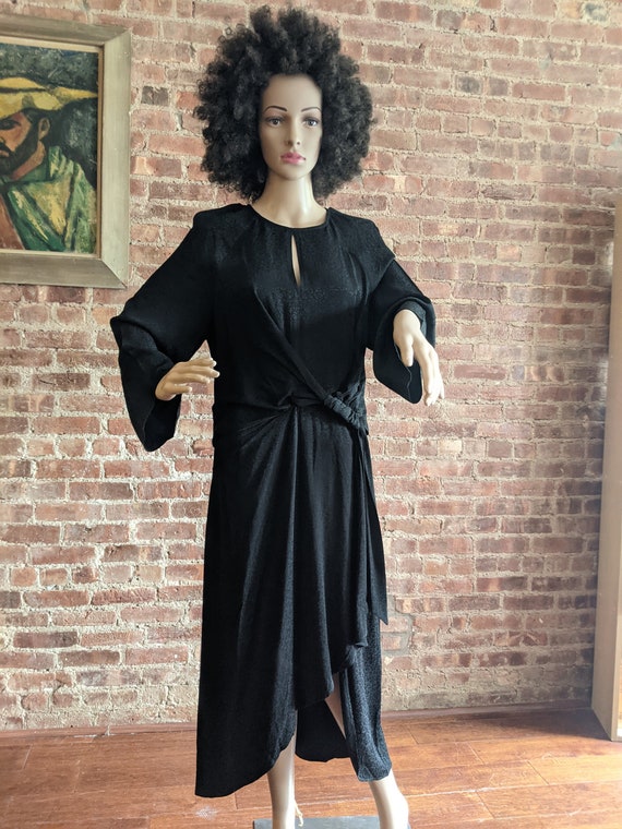 A 80-90's Black Party Dress
