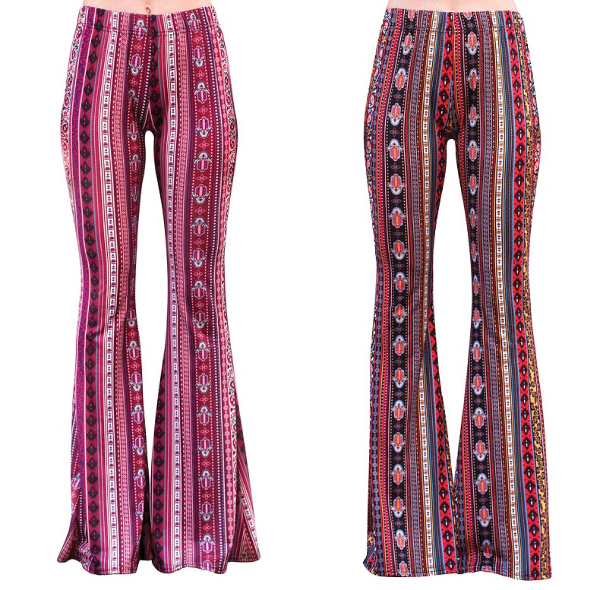 Legging Pants Bell Bottom Flare Stretch Yoga High Waisted Etsy