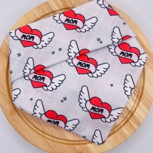 Dog Bandana, Dog Mom Bandana, Mother&#39;s Day Dog Bandana, Snap On Bandana, Dog Gift, Dad Bandana, Mother&#39;s Day Gift, Dog Mom Gift, Dog Mom